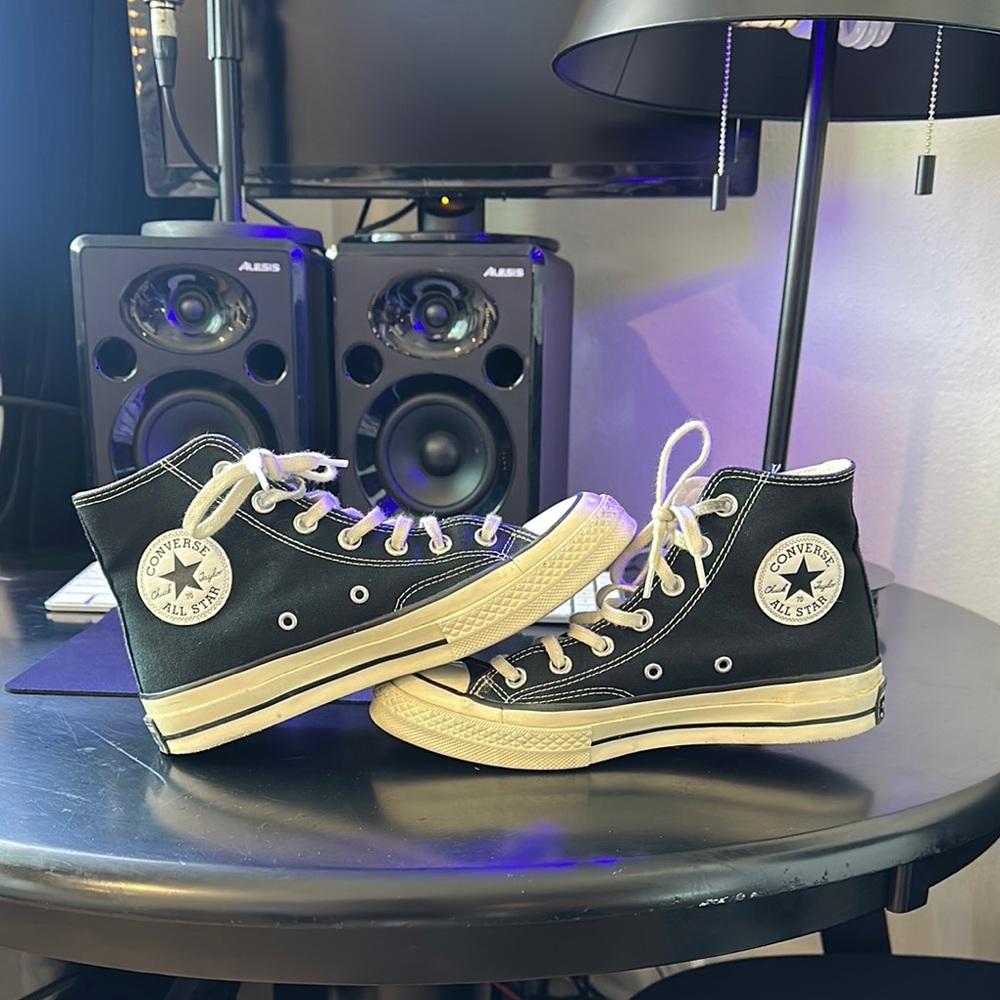 Converse Chuck 70 Canvas Unisex High Top Shoe Black Egret